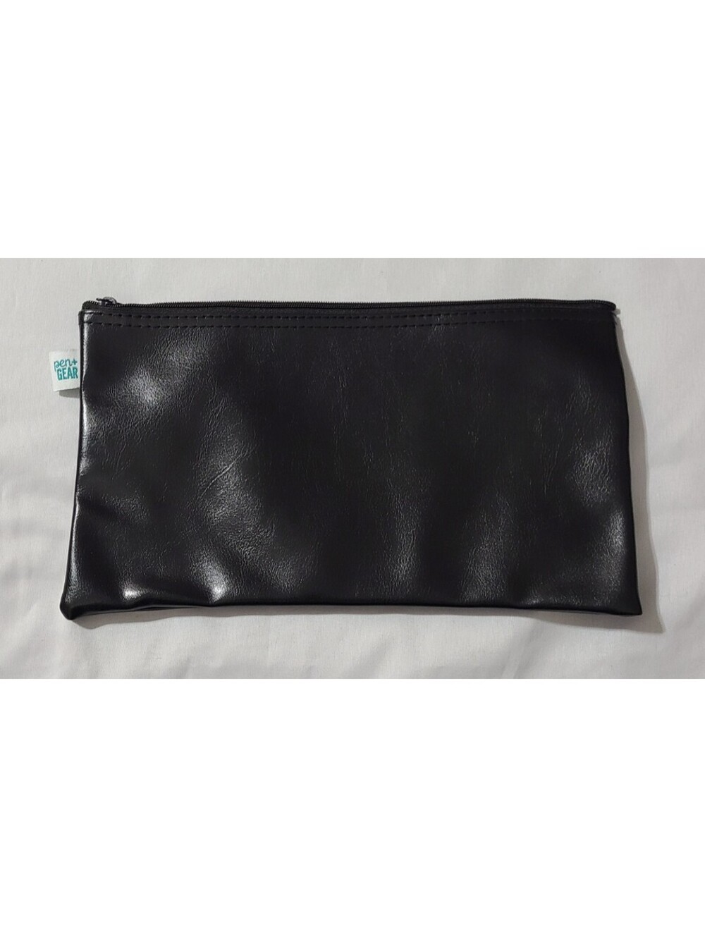 Pen + Gear Money Bag Sz 10.5" X 6" Black Office Supply Storage Zipper Pouch EUC